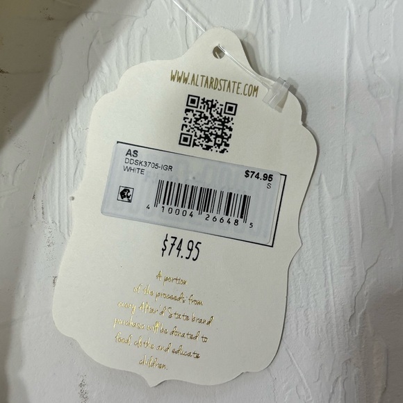 Altar’d State White Flutter Sleeve Mini Dress - Picture 4 of 10